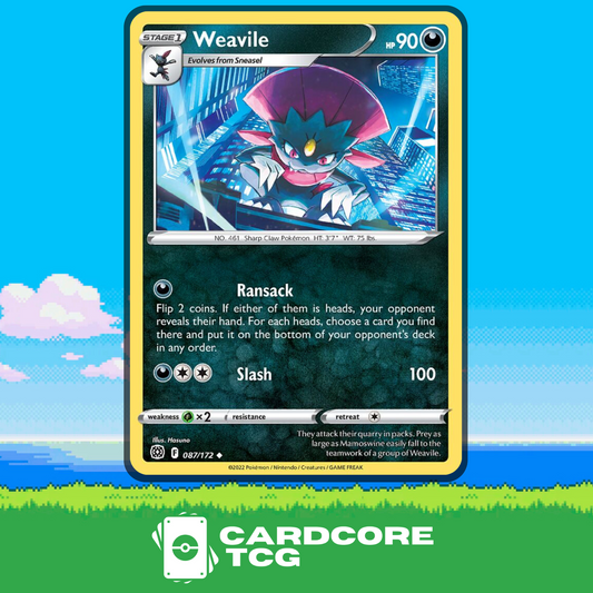 Weavile 087/172 Brilliant Stars Pokemon TCG English Uncommon Near Mint